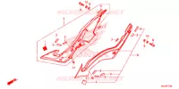 COUVERCLES LATERAUX pour Honda CBR 650 F ABS BLACK 2017