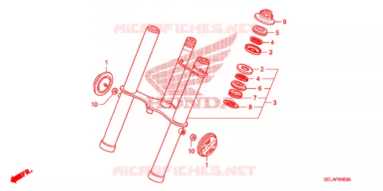 FOURCHE Honda MOTO 50 CRF 2010  CRF50F9