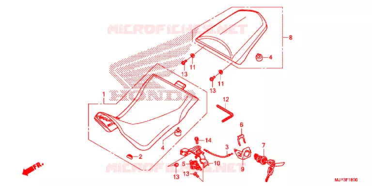 SELLE Honda MOTO 1000 AFRICA-TWIN 2017  CRF1000DH