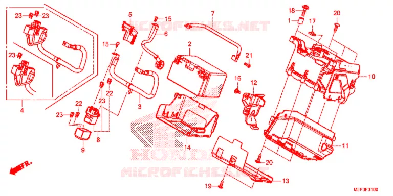 BATTERIE Honda MOTO 1000 AFRICA-TWIN 2018  CRF1000DH