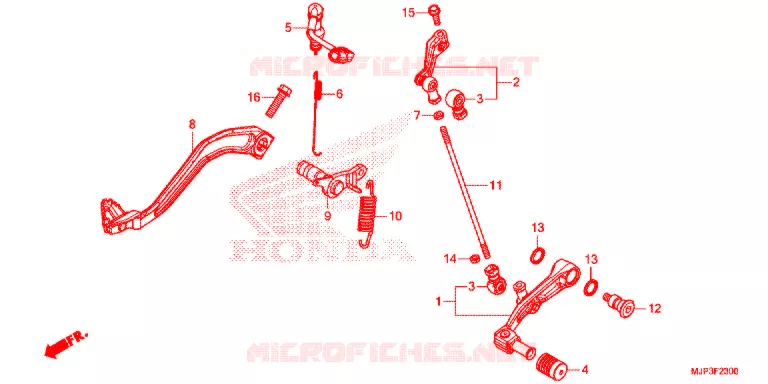 PEDALE Honda MOTO 1000 AFRICA-TWIN 2017  CRF1000DH