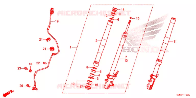 FOURCHE Honda MOTO 125 MSX 2017  MSX125AH