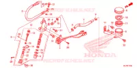 MAITRE CYLINDRE DE FREIN ARRIERE pour Honda GL 1800 GOLD WING BASE,  RED 2015