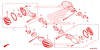 CLIGNOTANT pour Honda CB 1000 R ABS BLACK 2011