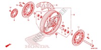 ROUE AVANT pour Honda CB 1000 R ABS BLACK 2012