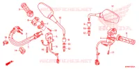 COMMODO   CABLE   RETROVISEUR pour Honda CB 1000 R ABS BLACK 2013