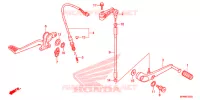 PEDALE pour Honda CB 1000 R ABS BLACK 2013