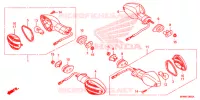 CLIGNOTANT pour Honda CB 1000 R ABS RED 2014