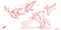 COUVERCLES LATERAUX pour Honda CB 1000 R ABS RED 2014