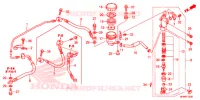 MAITRE CYLINDRE DE FREIN ARRIERE pour Honda CB 1000 R ABS RED 2014