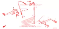 PEDALE pour Honda CB 1000 R ABS RED 2014