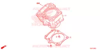 CYLINDRE pour Honda CB 300 POLICE BLUE LIGHT 2016