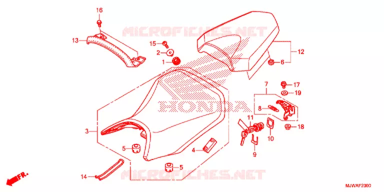 SELLE Honda MOTO 500 CBR 2016  CBR500RAG