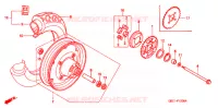 ROUE ARRIERE pour Honda MAGNA 50 2000