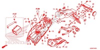 GARDE BOUE ARRIERE pour Honda GROM 125 2014
