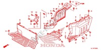 HABILLAGE CENTRAL pour Honda BIG RED 700 CAMO 2010