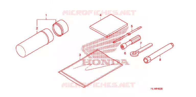 OUTIL Honda ATV 700 BIG-RED 2012  MUV700C