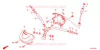 GUIDON   CARENAGE pour Honda BENLY 110 POST OFFICE 2016