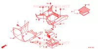 MARCHE PIEDS (MW1101WHG) pour Honda BENLY 110 POST OFFICE 2016