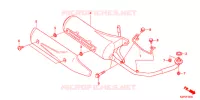 SILENCIEUX D'ECHAPPEMENT pour Honda BENLY 110 POST OFFICE 2016