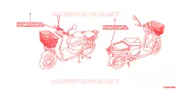 AUTOCOLLANTS pour Honda BENLY 50 YUSEI 2012
