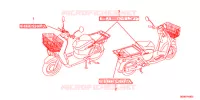 AUTOCOLLANTS pour Honda BENLY 50 PRO 2013