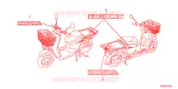 AUTOCOLLANTS pour Honda BENLY 50 2013