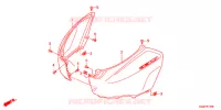 CARENAGE ARRIERE pour Honda BENLY 50 2013