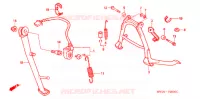 BEQUILLE pour Honda CB 750 NIGHTHAWK 1993