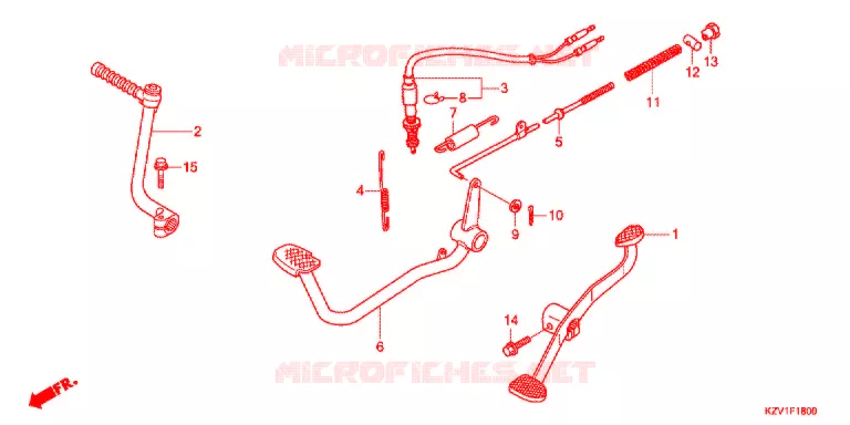 PEDALE - KICK Honda MOTO 110 CUB 2014  NBC110C