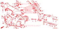 GUIDON   CARENAGE pour Honda EX5 110 Kick start, carburetor 2014