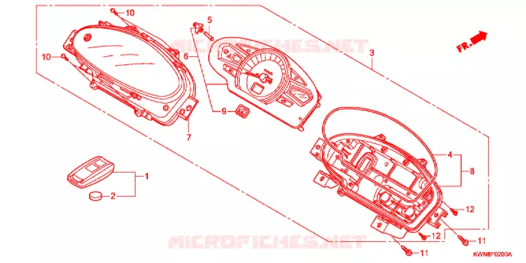 COMPTEUR Honda SCOOTER 125 PCX 2011  WW125A
