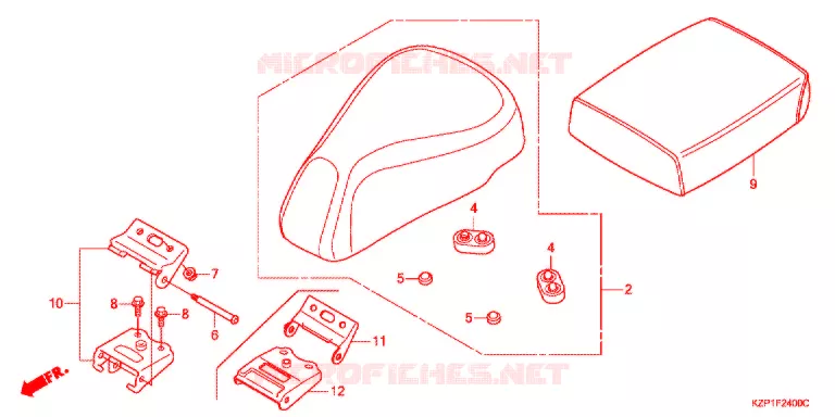 SELLE Honda SCOOTER 110 BENLY 2016  MW1101WHG