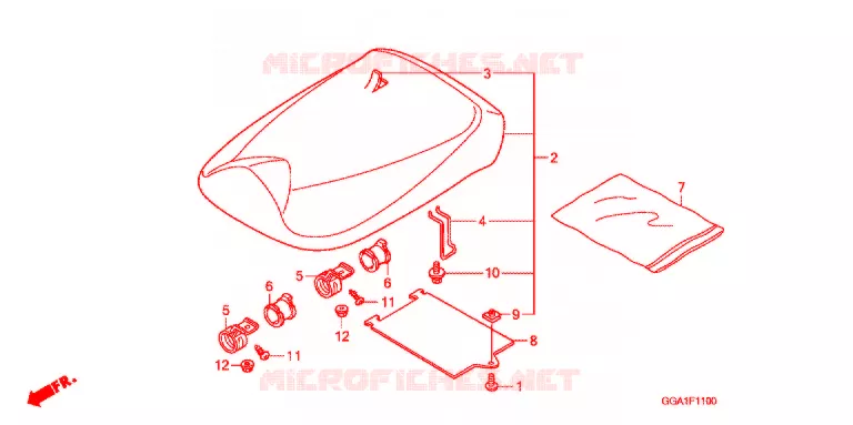 SELLE Honda SCOOTER 50 ZOOMER 2012  NPS50C