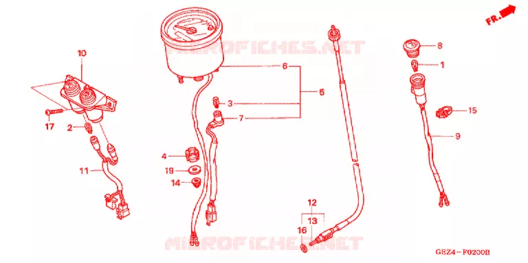 COMPTEUR Honda SCOOTER 50 RUCKUS 2006  NPS50S6_A