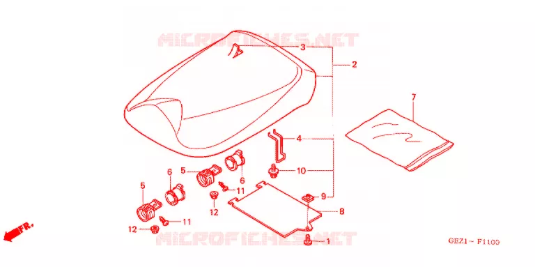 SELLE Honda SCOOTER 50 RUCKUS 2006  NPS50S6_A