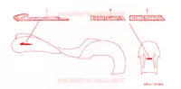 AUTOCOLLANTS pour Honda RUNE 1800 VALKYRIE 2004