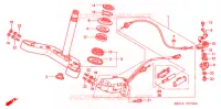 GUIDON   TE DE FOURCHE pour Honda RUNE 1800 VALKYRIE painted wheels forward handlebar 2004