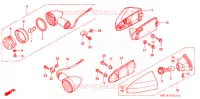 CLIGNOTANT pour Honda RUNE 1800 VALKYRIE painted wheels pullback handlebar 2004