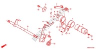 BARILLET DE SELECTION pour Honda WAVE 110 Front brake disc, Electric start 2011
