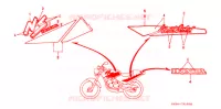 AUTOCOLLANTS pour Honda NS 50 F 1990