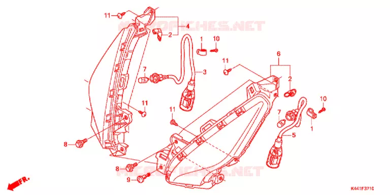 CLIGNOTANT AVANT Honda SCOOTER 110 DIO 2015  NSC110CBFF