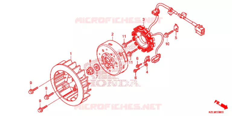 ALTERNATEUR Honda SCOOTER 110 SPACY 2014  NSC110CSE