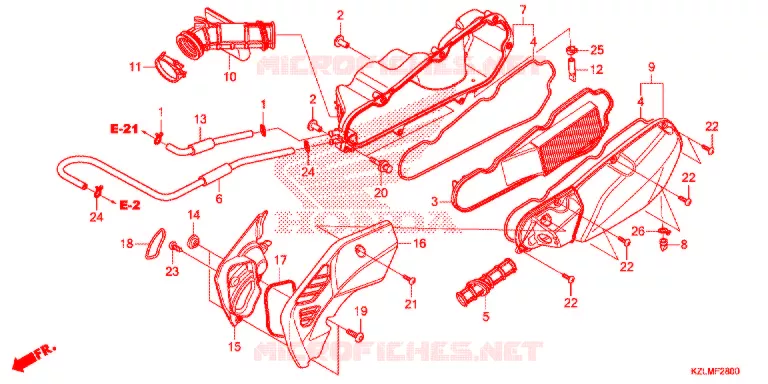 FILTRE A AIR Honda SCOOTER 110 SPACY 2014  NSC110CSE