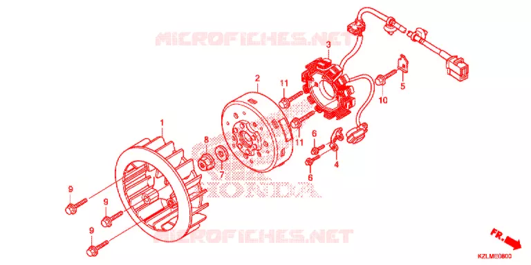 ALTERNATEUR Honda SCOOTER 110 SPACY 2014  NSC110CSE