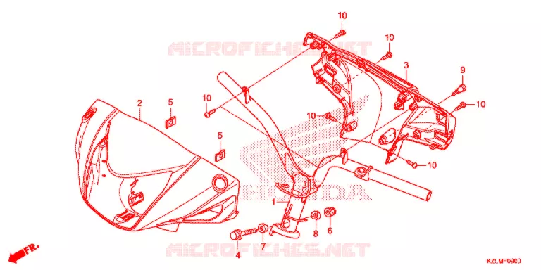 GUIDON - CARENAGE Honda SCOOTER 110 SPACY 2015  NSC110CSE