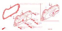 COUVERCLE GAUCHE pour Honda 50 DIO CESTA 2005