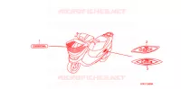 AUTOCOLLANTS pour Honda 50 DIO CESTA 2006