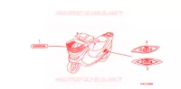 AUTOCOLLANTS pour Honda 50 DIO CESTA 2007