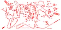 LEVIER DE GUIDON   CABLE   COMMODO (NSC50SH4/5/6/7/8/9) pour Honda 50 DIO CESTA 2007